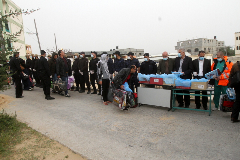 إنهاء فترة الحجر الصحي الاحترازي لـ 321 مواطناً في غزة