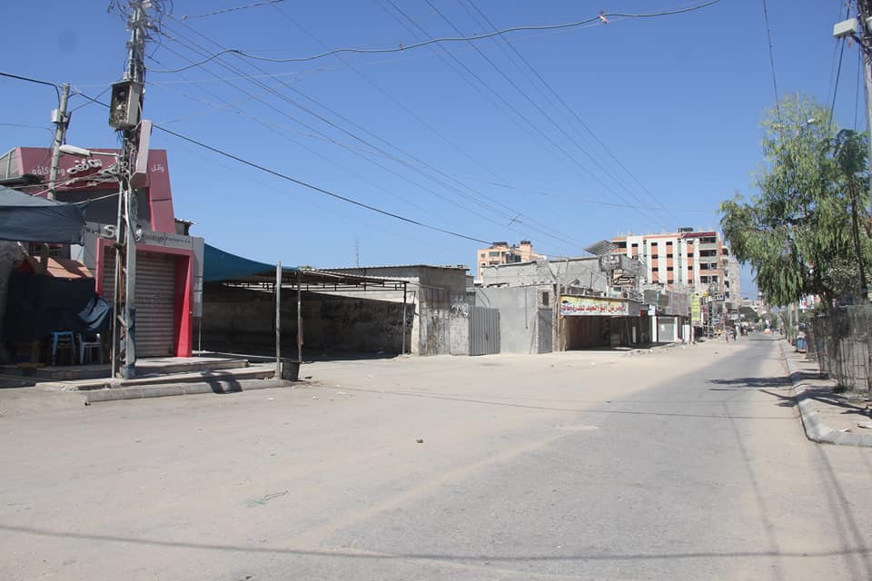 سريان قرار حظر التجوال الشامل في محافظات قطاع غزة 