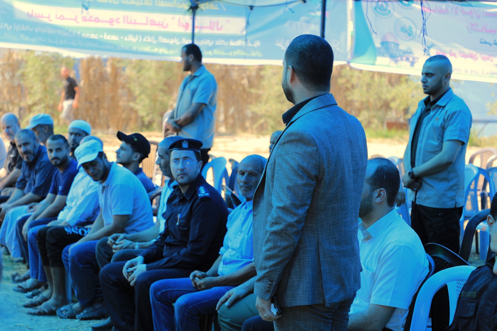 قيادة "الداخلية" تعزي ذوي شهداء العدوان الإسرائيلي