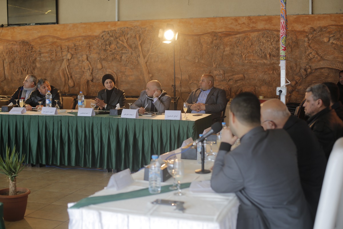 لقاء اللواء أبو نعيم وقيادة الوزارة بالصحفيين في غزة