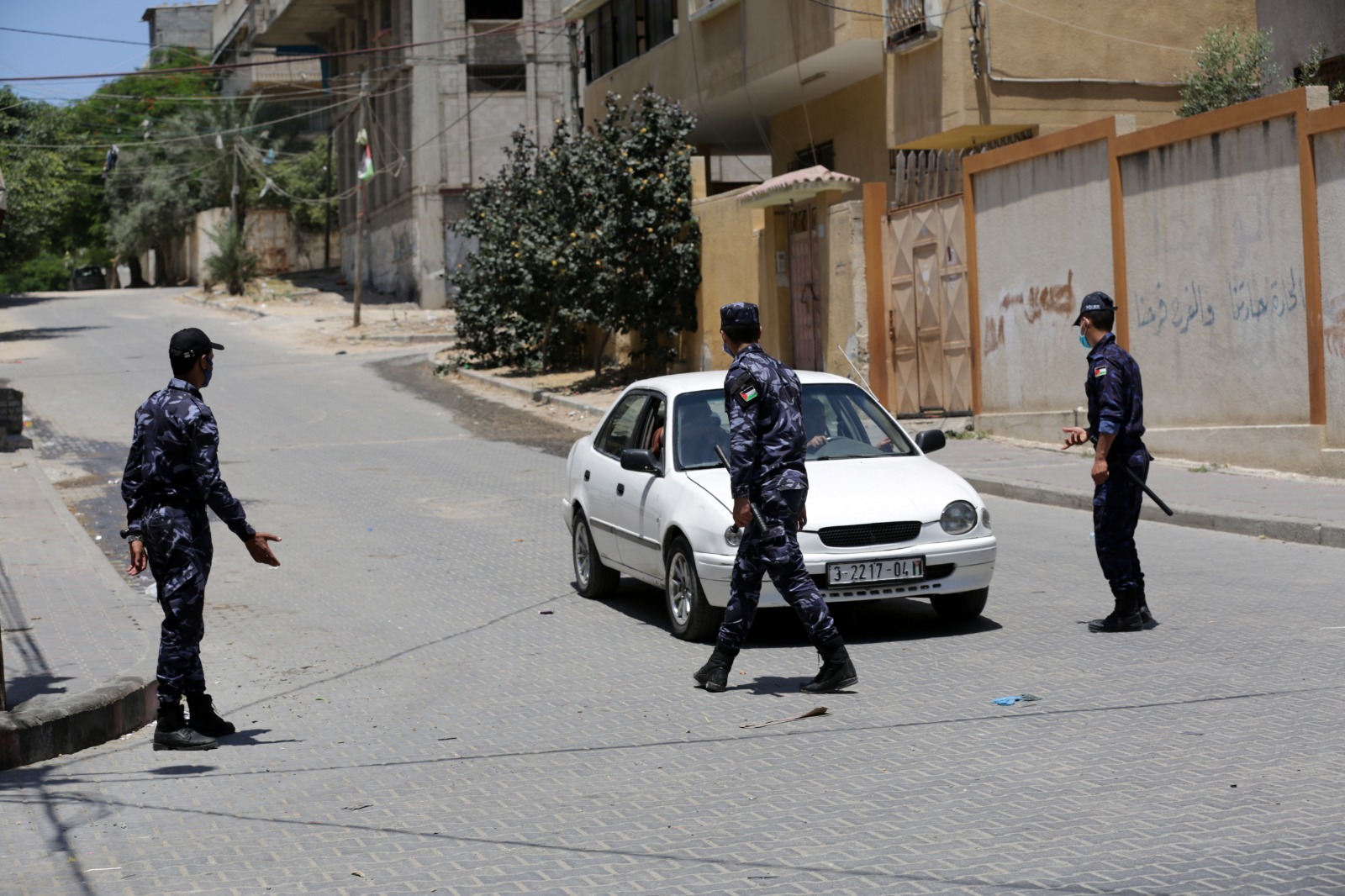 المناورة التدريبية المشتركة لمحاكاة وقوع إصابة بفيروس كورونا في حي مكتظ
