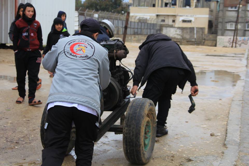 عمل أجهزة الداخلية المختصة خلال المنخفض 