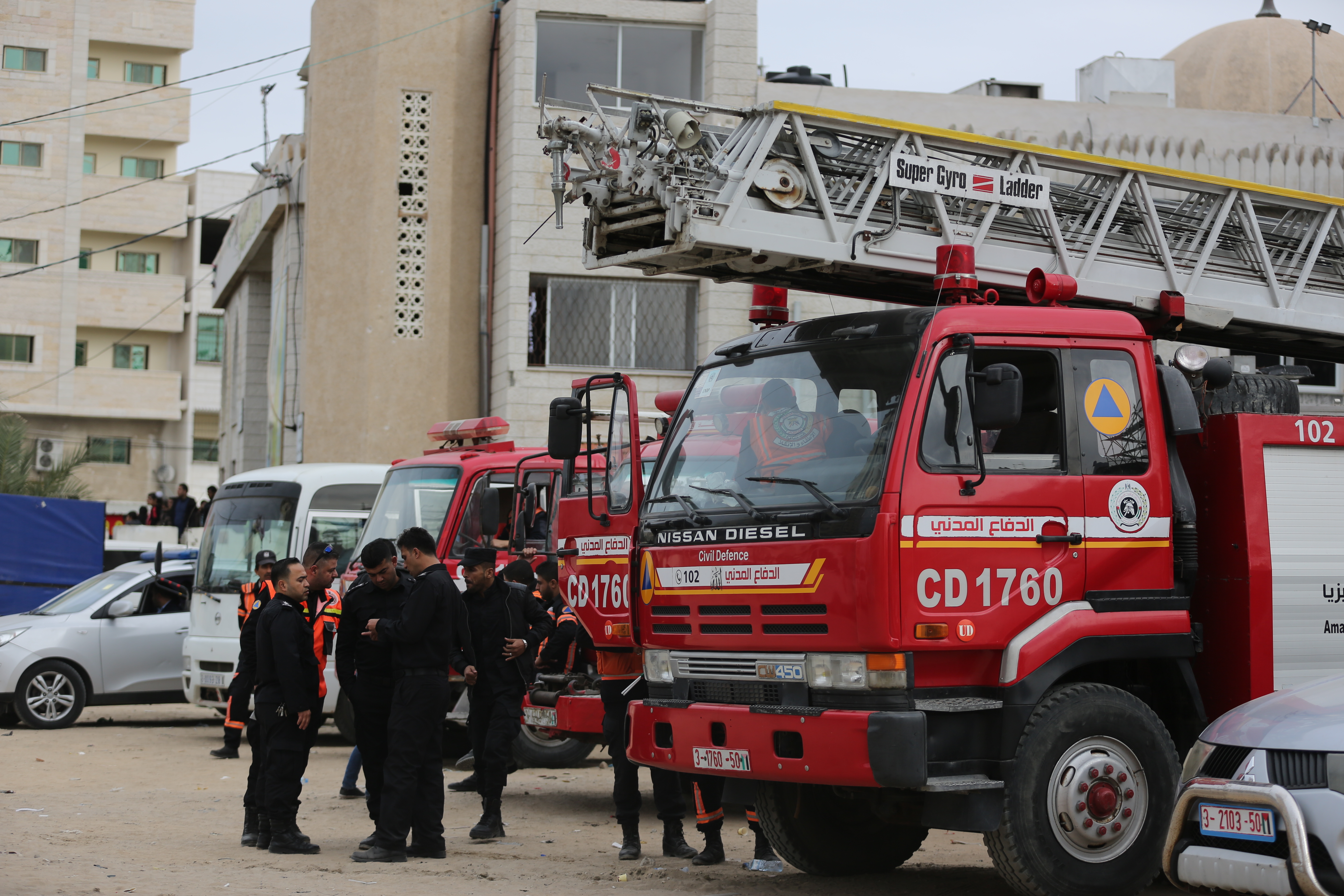 تأمين مهرجان انطلاقة حركة حماس في ساحة الكتيبة بغزة
