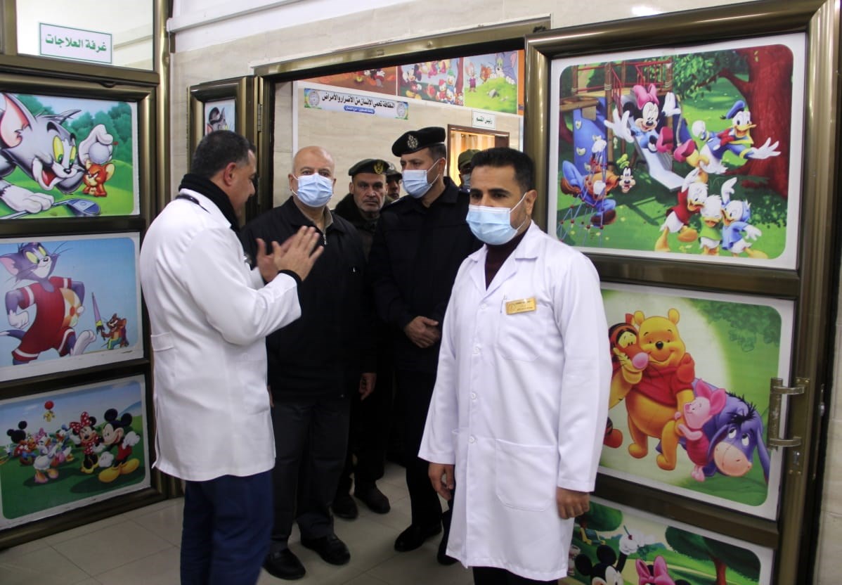 قيادة الداخلية تتفقد مستشفَيي "كمال عدوان" و"الجزائري"