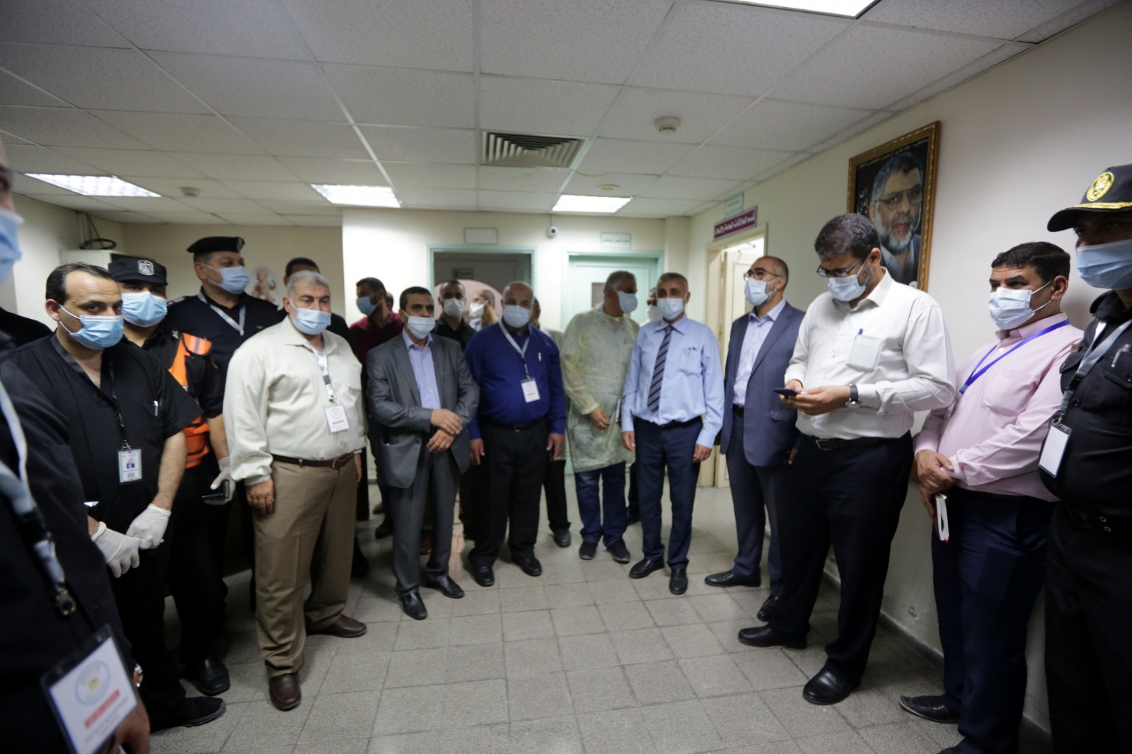 المناورة التدريبية المشتركة لمحاكاة وقوع إصابة بفيروس كورونا في حي مكتظ