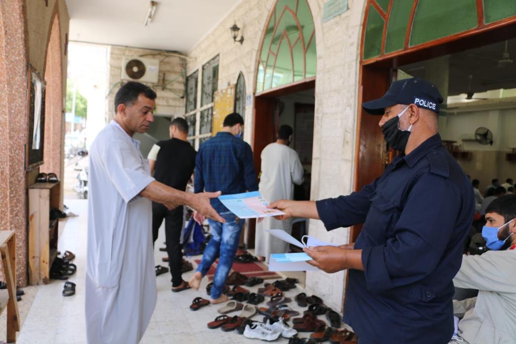 الشرطة تؤمن إقامة صلاة الجمعة وفق إجراءات الوقاية والسلامة