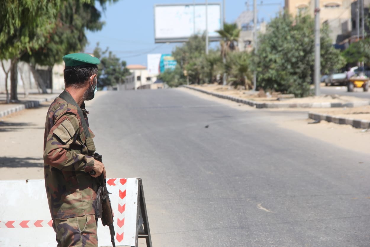 سريان قرار حظر التجوال الشامل في محافظات قطاع غزة 