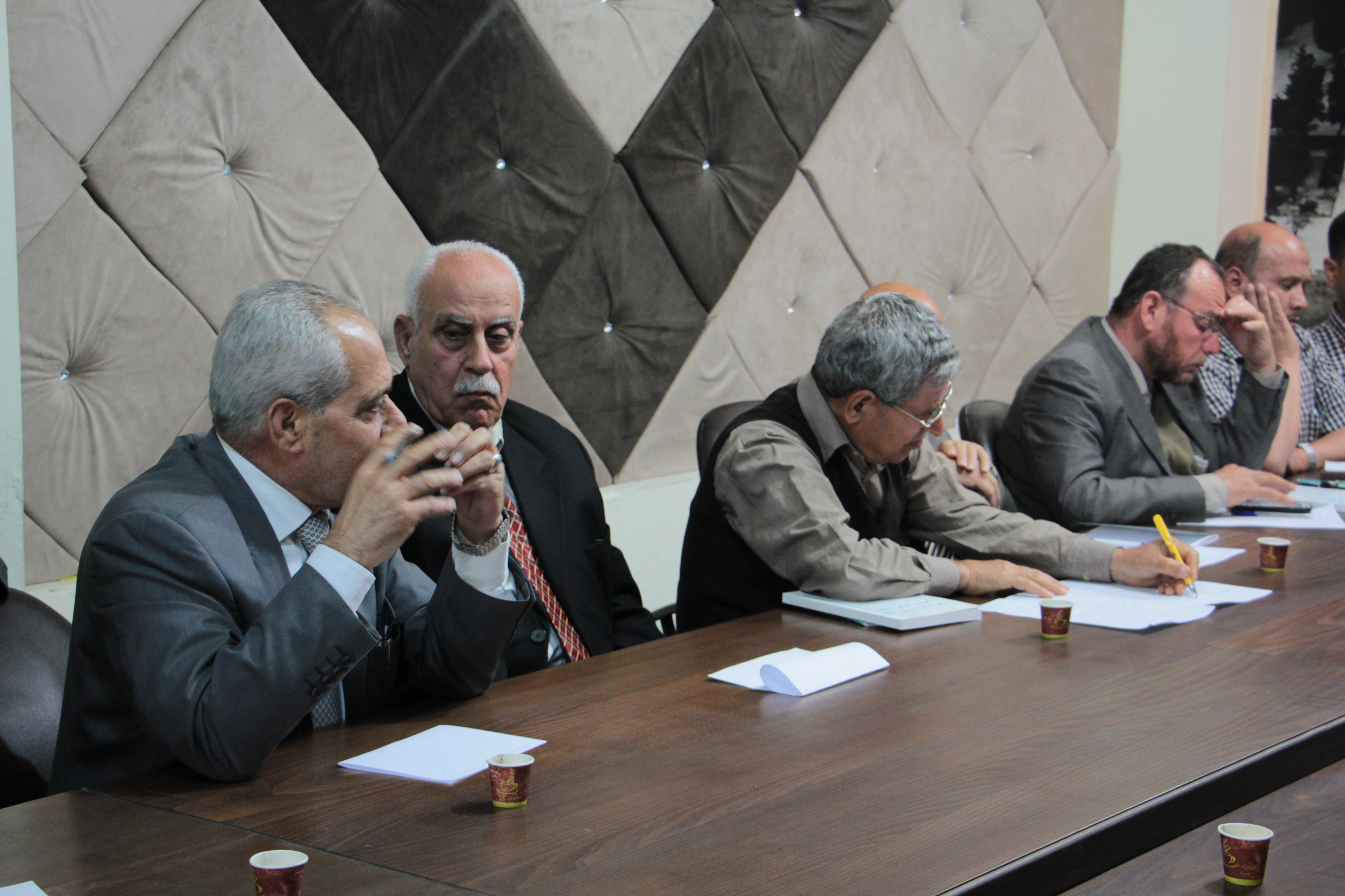 لقاء قائد الشرطة اللواء تيسير البطش مع جمعية أساتذة الجامعات