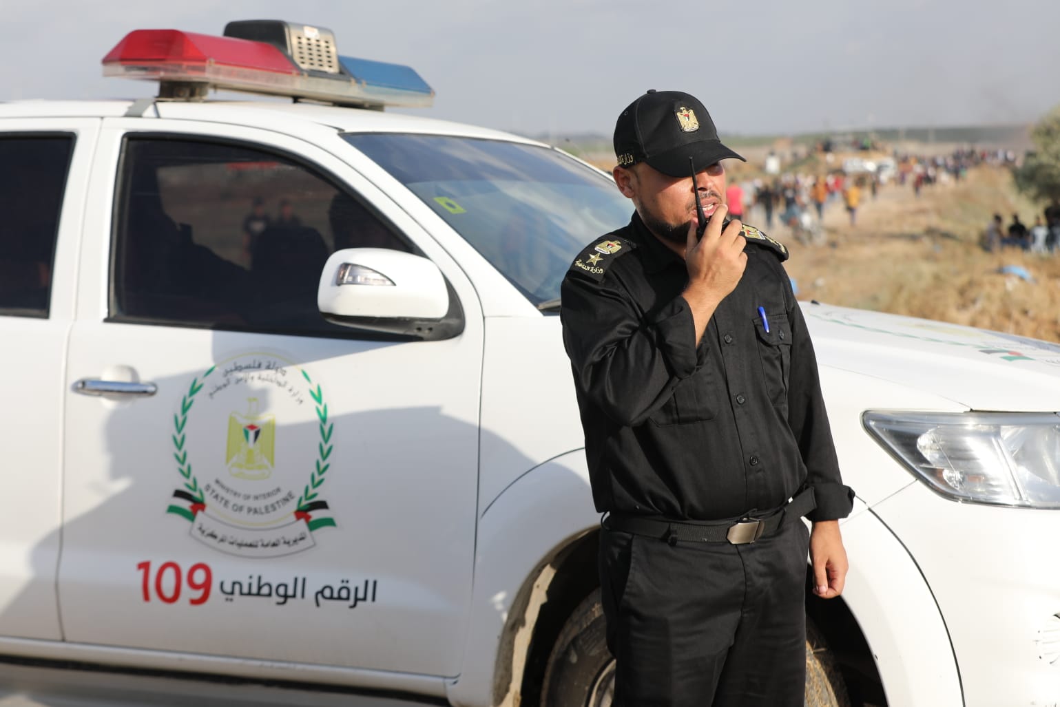 "أجهزة الداخلية" تساند المشاركين بالمهرجان الخطابي شرق غزة