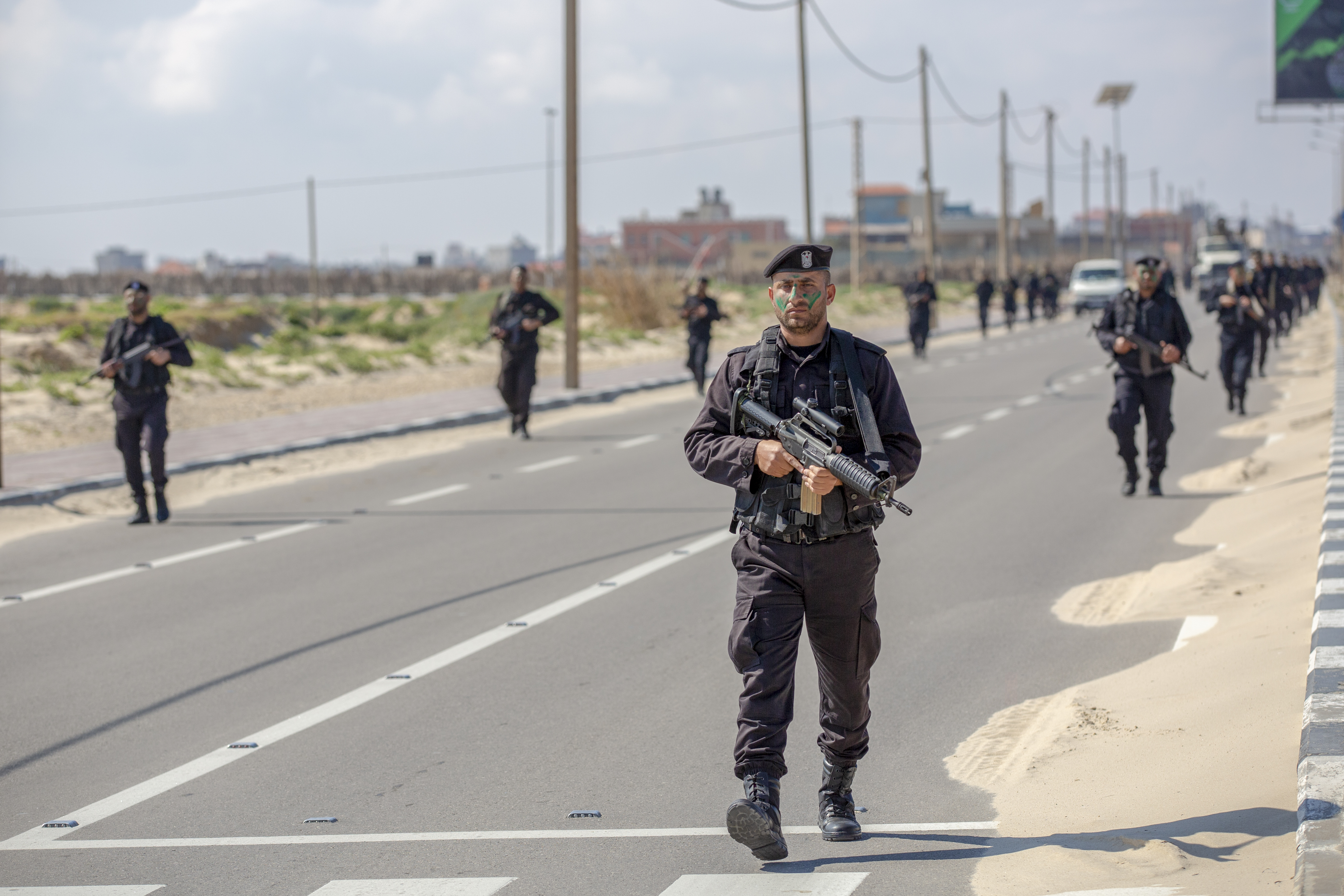 مسير عسكري لسرية الخاصة والمستجدين بمديرية التدريب