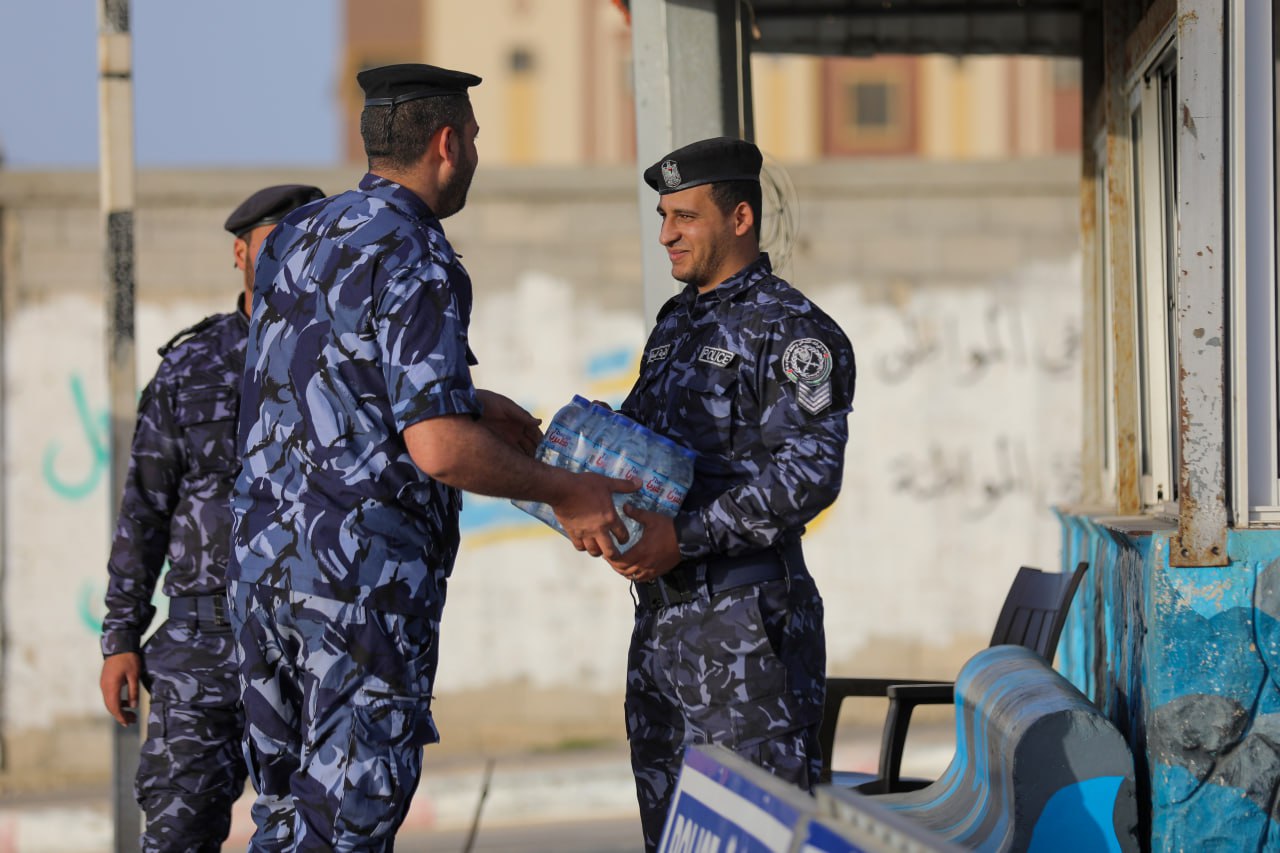 يوم عمل رمضاني لشرطة التدخل وحفظ النظام "نقطة السودانية" شمال غزة