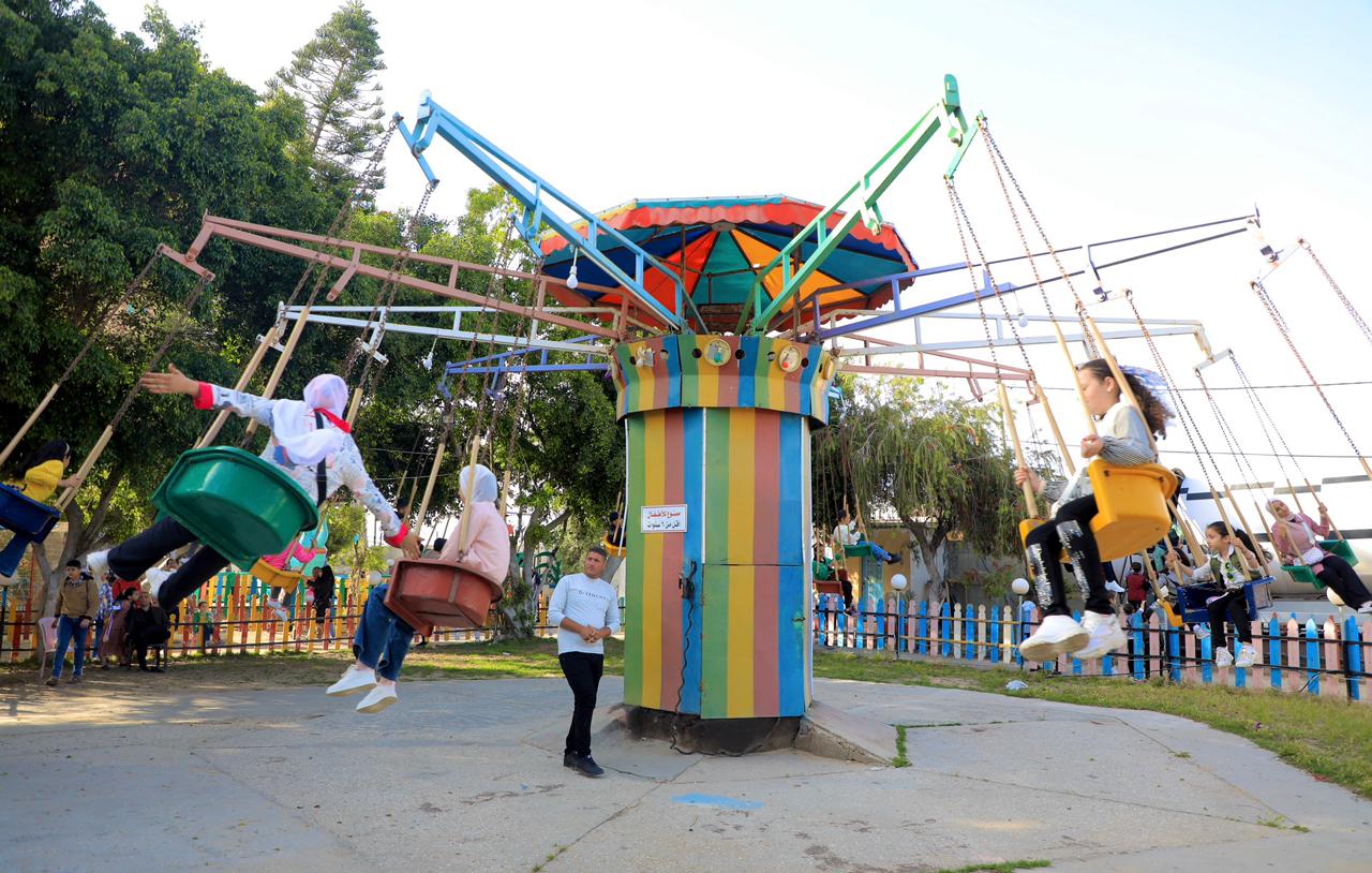 أجواء احتفال المواطنين بعيد الفطر السعيد في عدد من المناطق بقطاع غزة 2023