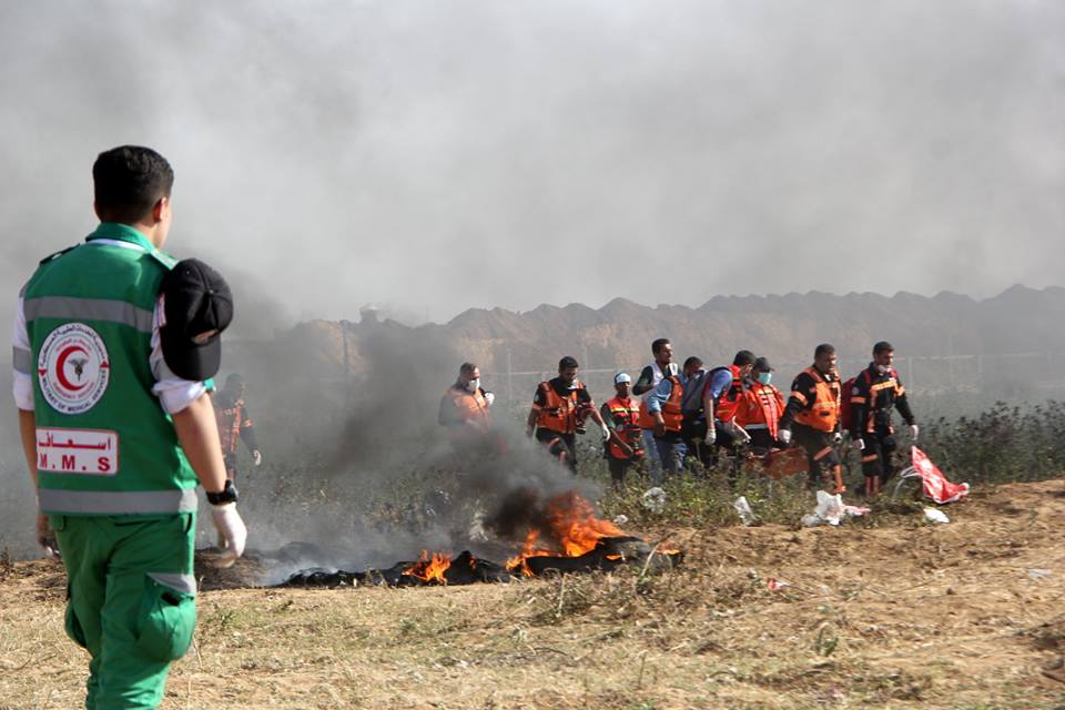 عمل الأجهزة الأمنية في الجمعة الثانية من فعاليات "مسيرات العودة"