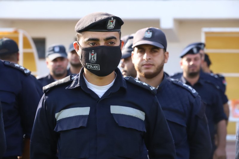 طابور أركان مركزي لشرطة محافظة غزة