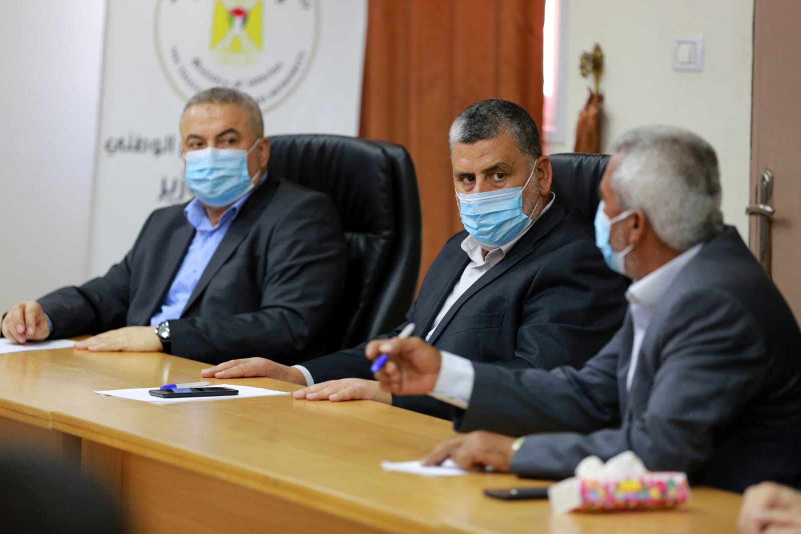 اللواء أبو نعيم يستقبل وفداً من "هيئة مسيرات العودة"