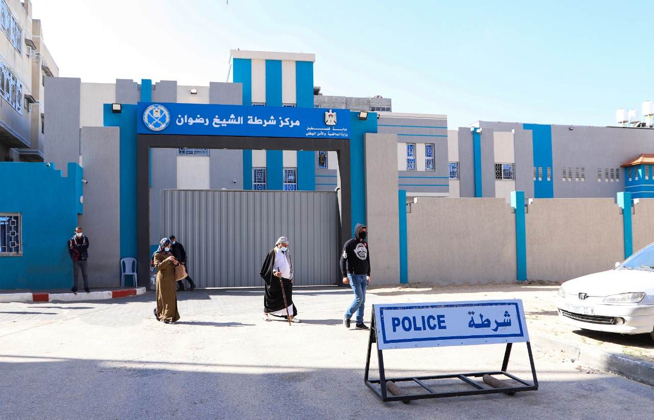 عمل أقسام مركز شرطة الشيخ رضوان