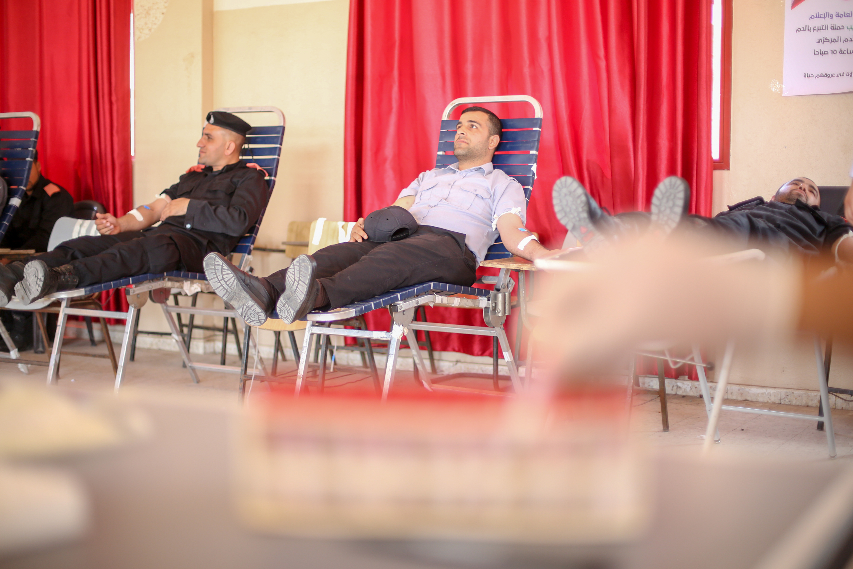 مديرية التدريب تنفذ "حملة التبرع" بالدم بالتعاون من بنك الدم المركزي