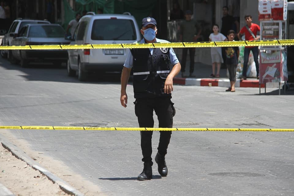 المناورة التدريبية المشتركة لمحاكاة وقوع إصابة بفيروس كورونا في حي مكتظ