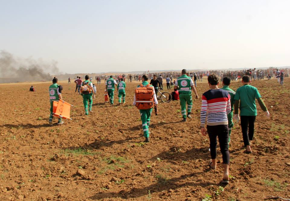 عمل الأجهزة الأمنية في الجمعة الثانية من فعاليات "مسيرات العودة"