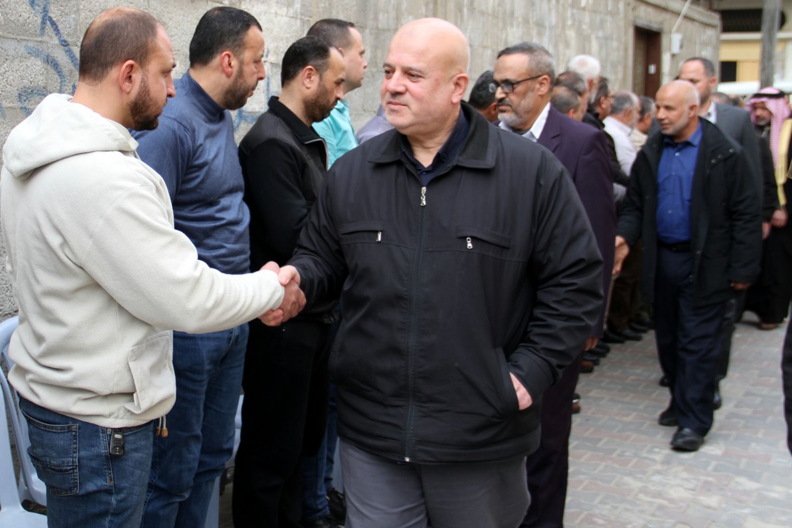 مراسم الصلح بين وزارة الداخلية والأمن الوطني وعائلة الشهيد عصام السعافين