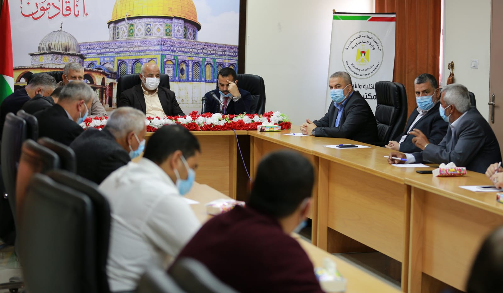 اللواء أبو نعيم يستقبل وفداً من "هيئة مسيرات العودة"