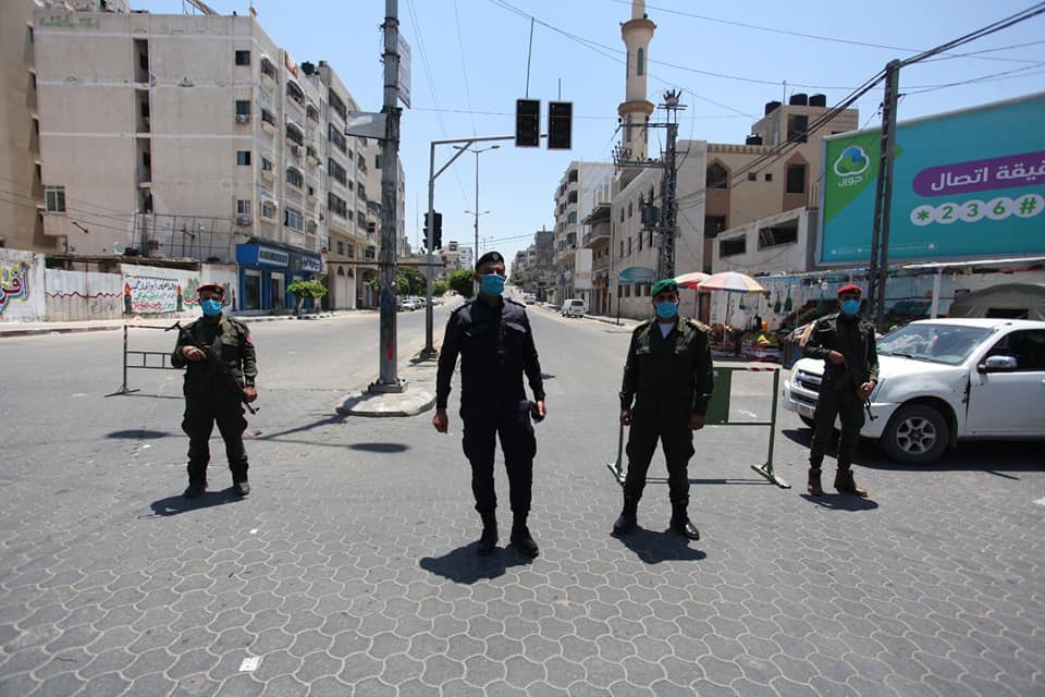 المناورة التدريبية المشتركة لمحاكاة وقوع إصابة بفيروس كورونا في حي مكتظ